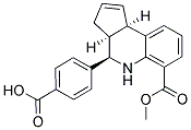 4-[(3AS,4R,9BR)-6-(METHOXYCARBONYL)-3A,4,5,9B-TETRAHYDRO-3H-CYCLOPENTA[C]QUINOLIN-4-YL]BENZOIC ACID Struktur