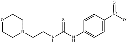 ((2-MORPHOLIN-4-YLETHYL)AMINO)((4-NITROPHENYL)AMINO)METHANE-1-THIONE Struktur