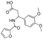 3-(3,4-DIMETHOXY-PHENYL)-3-[(FURAN-2-CARBONYL)-AMINO]-PROPIONIC ACID Struktur