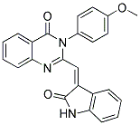 3-(4-METHOXYPHENYL)-2-[(Z)-(2-OXO-1,2-DIHYDRO-3H-INDOL-3-YLIDENE)METHYL]QUINAZOLIN-4(3H)-ONE Struktur