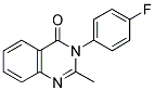 3-(4-FLUOROPHENYL)-2-METHYLQUINAZOLIN-4(3H)-ONE Struktur