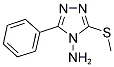 3-(METHYLSULFANYL)-5-PHENYL-4H-1,2,4-TRIAZOL-4-AMINE Struktur