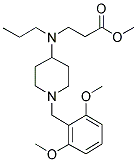 N-[1-(2,6-DIMETHOXYBENZYL)PIPERIDIN-4-YL]-N-PROPYL-3-AMINOPROPANOIC ACID, METHYL ESTER Struktur