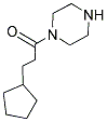 1-(3-CYCLOPENTYLPROPANOYL)PIPERAZINE Struktur