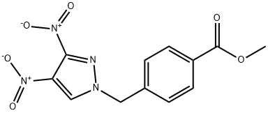 4-(3,4-DINITRO-PYRAZOL-1-YLMETHYL)-BENZOIC ACID METHYL ESTER Struktur