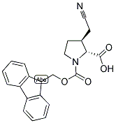 FMOC-(2R,3S)-3-CYANOMETHYL PROLINE (CIS) Struktur