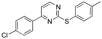 4-(4-CHLOROPHENYL)-2-PYRIMIDINYL 4-METHYLPHENYL SULFIDE Struktur