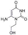 6-AMINO-1-(2-HYDROXYETHYL)-1H-PYRIMIDINE-2,4-DIONE Struktur