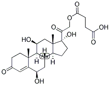 4-PREGNEN-6-BETA, 11-BETA, 17,21-TETROL-3,20-DIONE 21-HEMISUCCINATE Struktur