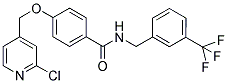 4-[(2-CHLOROPYRIDIN-4-YL)METHOXY]-N-[3-(TRIFLUOROMETHYL)BENZYL]BENZAMIDE Struktur