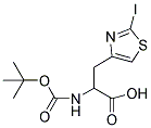 BOC-D, L-ALA-3-[4-(2-IODO)THIAZOLE] Struktur