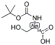 N-T-BOC-L-SERINE [1-14C] Struktur