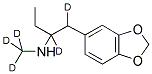 (+/-)-1,2-DIDEUTERO-N-TRIDEUTEROMETHYL-1-(3,4-METHYLENE-DIOXYPHENYL)-2-BUTANAMINE Struktur