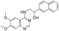 2-[(6,7-DIMETHOXY-4-QUINAZOLINYL)AMINO]-1-(2-NAPHTHYL)-1-ETHANOL Struktur