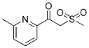 1-(6-METHYLPYRIDIN-2-YL)-2-(METHYLSULFONYL)ETHANONE Struktur