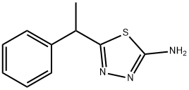 5-(1-PHENYL-ETHYL)-[1,3,4]THIADIAZOL-2-YLAMINE Struktur