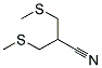 3-(METHYLTHIO)-2-[(METHYLTHIO)METHYL]PROPANENITRILE Struktur