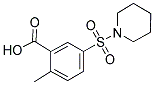 2-METHYL-5-(PIPERIDIN-1-YLSULFONYL)BENZOIC ACID Struktur