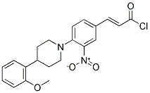 4'-[4-(2-METHOXYPHENYL)-1-PIPERIDINYL]-3'-NITROCINNAMOYL CHLORIDE Struktur