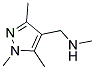 METHYL-(1,3,5-TRIMETHYL-1 H-PYRAZOL-4-YLMETHYL)-AMINE Struktur