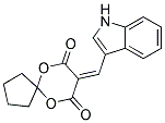 8-(1H-INDOL-3-YLMETHYLENE)-6,10-DIOXASPIRO[4.5]DECANE-7,9-DIONE Struktur