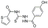 1-((4-HYDROXYPHENYL)CARBONYL)-4-(2-THIENYLCARBONYL)THIOSEMICARBAZIDE Struktur