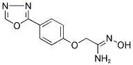 2-[4-(1,3,4-OXADIAZOL-2-YL)PHENOXY]ACETAMIDOXIME Struktur