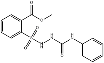 METHYL 2-([2-(ANILINOCARBONYL)HYDRAZINO]SULFONYL)BENZENECARBOXYLATE Struktur