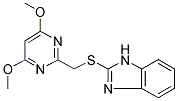 2-[[(4,6-DIMETHOXYPYRIMIDIN-2-YL)METHYL]THIO]-(1H)-BENZIMIDAZOLE Struktur