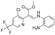 METHYL (Z)-3-(2-AMINOANILINO)-2-[3-CHLORO-5-(TRIFLUOROMETHYL)-2-PYRIDINYL]-2-PROPENOATE Struktur