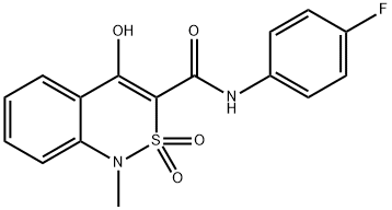 N-(4-FLUOROPHENYL)-4-HYDROXY-1-METHYL-2,2-DIOXO-1,2-DIHYDRO-2LAMBDA6,1-BENZOTHIAZINE-3-CARBOXAMIDE Struktur