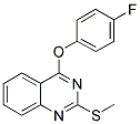 4-(4-FLUOROPHENOXY)-2-(METHYLSULFANYL)QUINAZOLINE Struktur