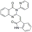 2-[(Z)-(2-OXO-1,2-DIHYDRO-3H-INDOL-3-YLIDENE)METHYL]-3-PYRIDIN-2-YLQUINAZOLIN-4(3H)-ONE Struktur