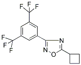 3-[3,5-BIS(TRIFLUOROMETHYL)PHENYL]-5-CYCLOBUTYL-1,2,4-OXADIAZOLE Struktur