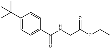 ETHYL 2-([4-(TERT-BUTYL)BENZOYL]AMINO)ACETATE Struktur