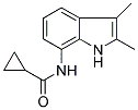 N-(2,3-DIMETHYL-(1H)-INDOL-7-YL)CYCLOPROPANECARBOXAMIDE Struktur