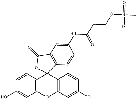 2-[(5-FLUORESCEINYL)AMINOCARBONYL]ETHYL METHANETHIOSULFONATE Struktur