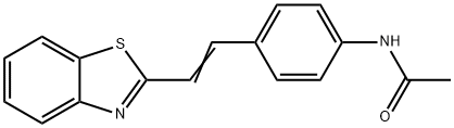 N-(4-[(E)-2-(1,3-BENZOTHIAZOL-2-YL)ETHENYL]PHENYL)ACETAMIDE Struktur