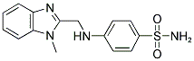 4-{[(1-METHYL-1H-BENZIMIDAZOL-2-YL)METHYL]AMINO}BENZENESULFONAMIDE Struktur