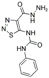 N-[4-(HYDRAZINOCARBONYL)-1,2,3-THIADIAZOL-5-YL]-N'-PHENYLUREA Struktur