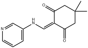 5,5-DIMETHYL-2-[(3-PYRIDINYLAMINO)METHYLENE]-1,3-CYCLOHEXANEDIONE Struktur