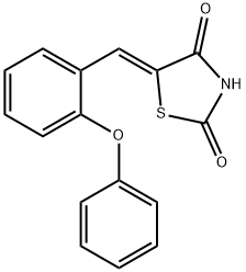 5-[(Z)-(2-PHENOXYPHENYL)METHYLIDENE]-1,3-THIAZOLANE-2,4-DIONE Struktur