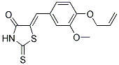 (5Z)-5-[4-(ALLYLOXY)-3-METHOXYBENZYLIDENE]-2-THIOXO-1,3-THIAZOLIDIN-4-ONE Struktur