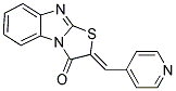 (2Z)-2-(PYRIDIN-4-YLMETHYLENE)[1,3]THIAZOLO[3,2-A]BENZIMIDAZOL-3(2H)-ONE Struktur