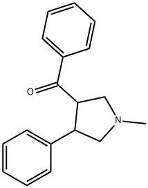 (1-METHYL-4-PHENYLTETRAHYDRO-1H-PYRROL-3-YL)(PHENYL)METHANONE Struktur