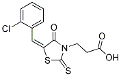 3-[(5E)-5-(2-CHLOROBENZYLIDENE)-4-OXO-2-THIOXO-1,3-THIAZOLIDIN-3-YL]PROPANOIC ACID Struktur