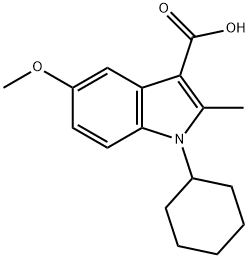 1-CYCLOHEXYL-5-METHOXY-2-METHYL-1H-INDOLE-3-CARBOXYLIC ACID Struktur