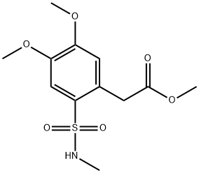 METHYL 2-(4,5-DIMETHOXY-2-[(METHYLAMINO)SULFONYL]PHENYL)ACETATE Struktur