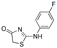 2-[(4-FLUOROPHENYL)AMINO]-1,3-THIAZOL-4(5H)-ONE Struktur