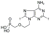 9-(2-PHOSPHONYLMETHOXYETHYL)-ADENINE, [ADENINE-2,8-3H]- Struktur